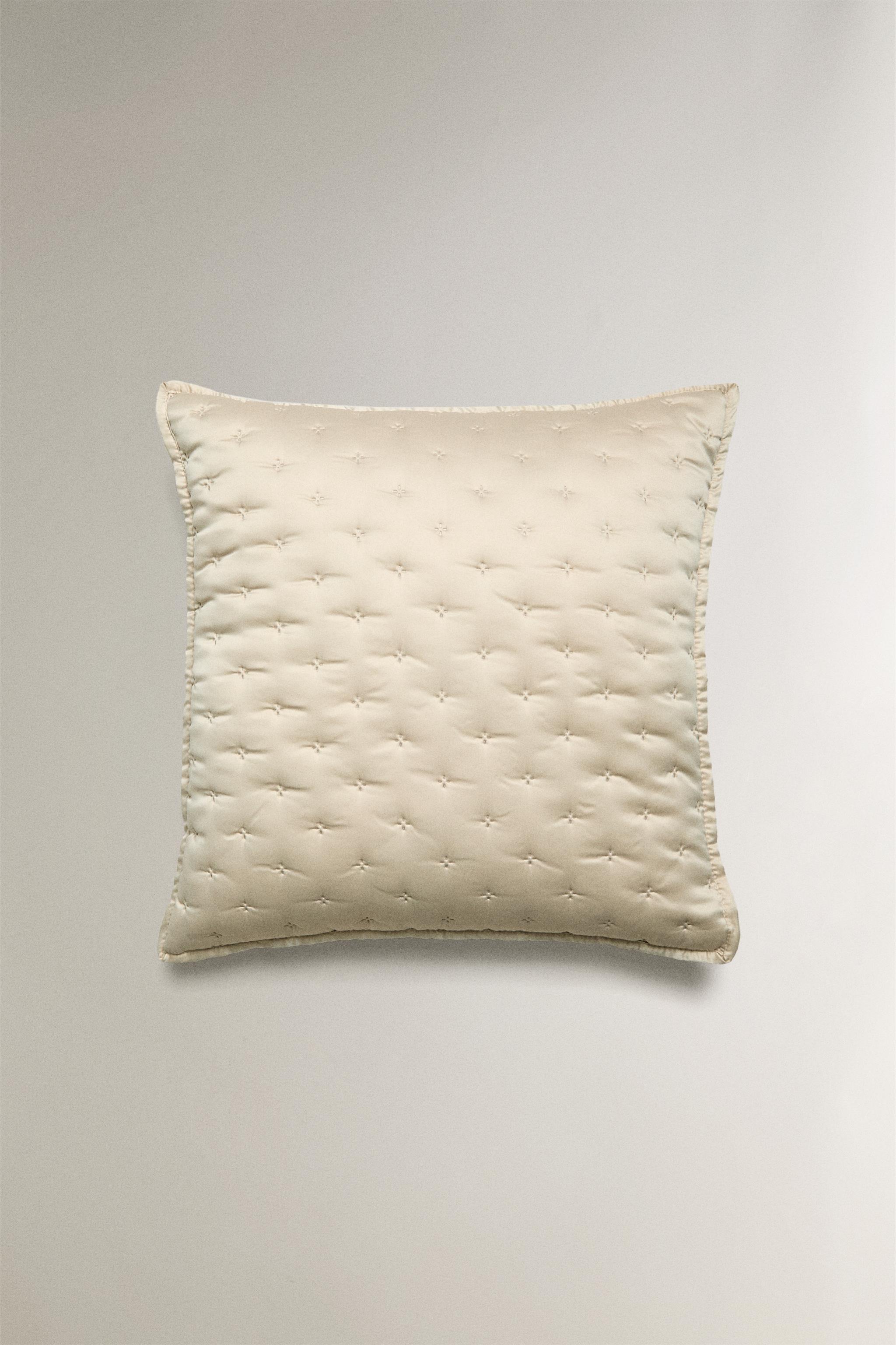 HOUSSE DE COUSSIN ÉDREDON UNI NŒUDS